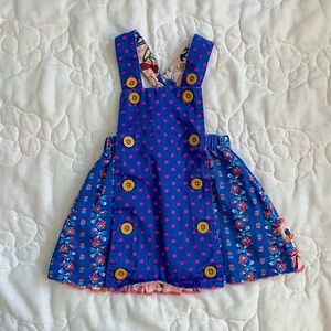 Matilda Jane Polka Dot Blue Pinafore